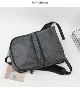 Men's stylish college backpack large capacity travel commuter laptop bag for daily use