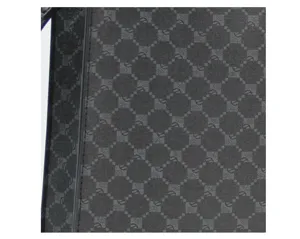 Sac d'affaires pour hommes gris foncé à motif monogramme et sac casual détail.