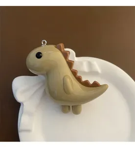 Mignon dinosaure acrylique porte-clés pendentif sac accessoire cadeau charmant