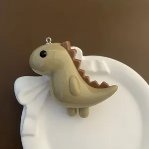 Mignon pendentif porte-clés en acrylique dinosaure charm de sac pour femmes et filles