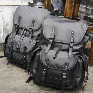 Men large capacity fashion backpack casual retro travel school book bag business computer rucksack