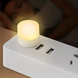 USB Plug-in Night Light Warm Bedside Lamp Bedroom Decorative Ambient Light LED Lamp