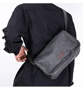 Men Casual Crossbody Messenger Bag Stylish Shoulder Bag Large Capacity Cycling Pack