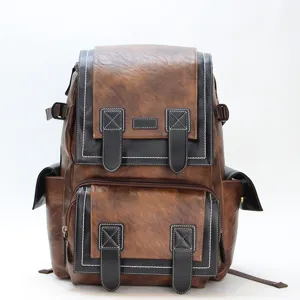 Vintage large capacity waterproof men's backpack casual travel computer school bag