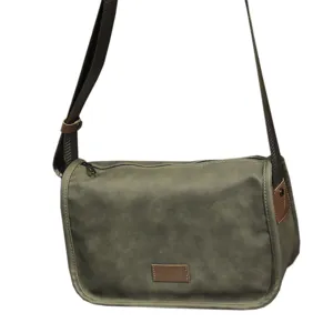 Men retro messenger bag casual crossbody shoulder bag large capacity vintage pu leather bag