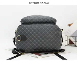 Zaino a quadri da uomo elegante e multifunzionale borsa da viaggio per computer.