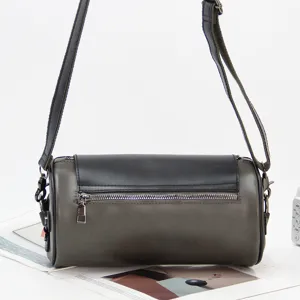 Men stylish cylindrical shoulder bag casual crossbody streetwear small bag new design