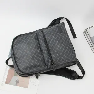 Men's stylish casual backpack laptop travel bag with large capacity and multi pocket design