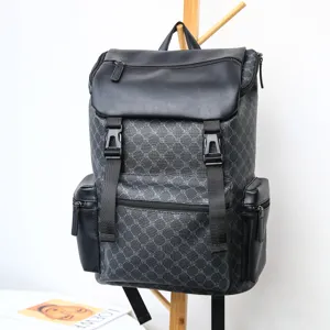 Men large capacity backpack stylish travel laptop bag casual college school bookbag