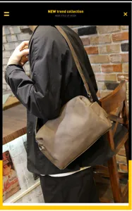 Stylish men's shoulder bag casual crossbody bag street fashion everyday accessory brown