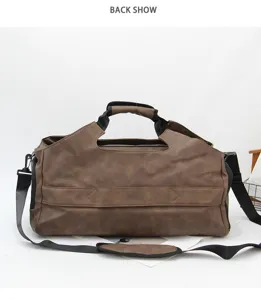 Sac de voyage multifonctionnel sac de sport marron sac à bandoulière pour homme femme
