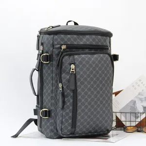 Zaino a Quadri Casual da Uomo Grande Capacità Borsa da Viaggio Lavoro Portatile Resistente all'Usura