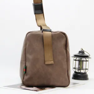 Upgraded thick soft leather single shoulder bag fashion large capacity crossbody bag brown