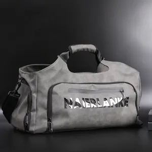 Large capacity travel duffel bag men fitness shoulder bag waterproof gym bag main view