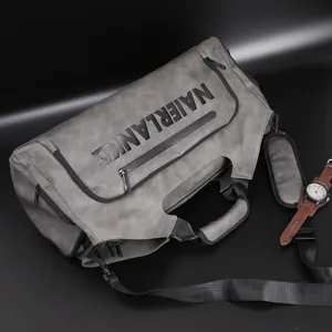 Men travel duffel bag large capacity fitness sports gym bag with shoulder strap and handles