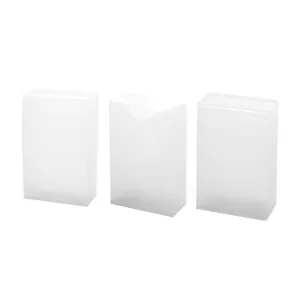 Portasigarette in Plastica Trasparente Coperchio a Ribalta Scatola Rigida Coperchio Scorrevole Supporto di Conservazione Scatola Protettiva Minimalista