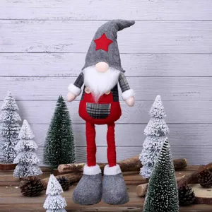 Muñeco de Peluche de Gnomo de Navidad Nórdico Decoración Festiva con Piernas Largas