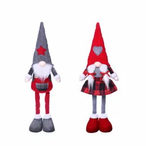 Set de peluches de gnomo navideño muñeca festiva nórdica para decoración del hogar