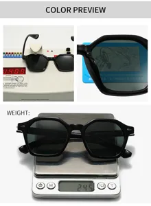 Νέα πολυγωνικά γυαλιά ηλίου polarized μόδας ανδρικά και γυναικεία anti-UV 7907