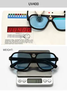 Herren Damen Retro Doppelsteg Sonnenbrille Luxus UV400 Schutz Vintage Sonnenbrille