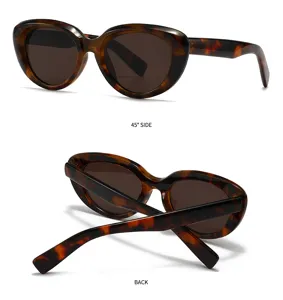 Stylish tortoise shell cat eye sunglasses for women men fashion street snap eyewear chic.