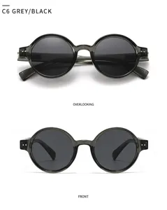 Nouvelles lunettes de soleil rondes polarisées pour hommes et femmes, protection UV.