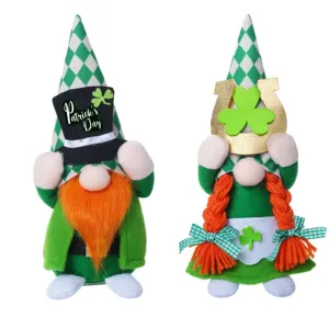St. Patrick's Tag Zwerg Paar Plüschtier Niedlich Irische Party Heim Dekoration Deko