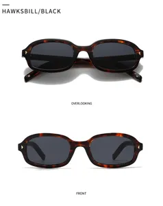 Gafas de sol cuadradas retro para hombre y mujer, elegante montura carey con protección UV.