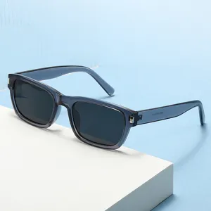 Europäische quadratische Sonnenbrille für Damen und Herren, stylische Streetwear UV-Schutz Brille.