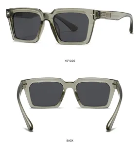 Τετραγωνισμένα γυαλιά ηλίου polarized για άνδρες και γυναίκες, κομψή προστασία UV.