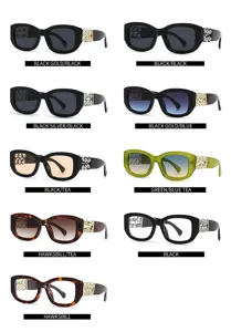 Barock Stil Sonnenbrille für Damen und Herren, luxuriöse Retro Kristall Designer Brille.