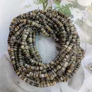 Natural Black Shell Spacer Beads Irregular Disc Strands For DIY Jewelry Making Bracelet Necklace Craft Accessories