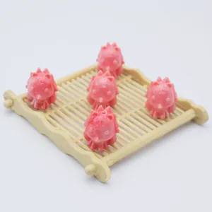 DIY Nine-Tailed Fox Pendant Shell Powder Craft Accessory Two-Tone Pink Cute Animal Charm For Jewelry Making Crafting