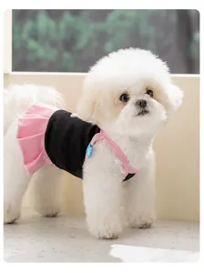 Süßes kleines Hundekleid Sommer dünn atmungsaktiv Welpenkleidung rosa Plisseerock Haustier