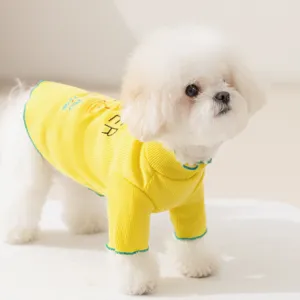 Süße Sommer dünne Hundekleidung gelbes Haustierhemd für kleine Hunde Bichon Welpen Hauptbild