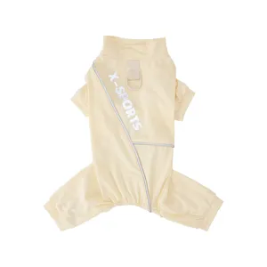 Leichter, atmungsaktiver vierbeiniger Haustier-Jumpsuit Sommer Hundekleidung für Welpen