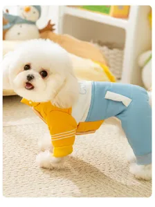 Winter dog clothes warm pet jumpsuit cute puppy thick coat apparel for small dogs and cats