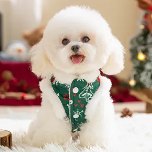 Süße Weihnachts Hundebaumwollweste Winter warme Haustierkleidung für kleine und große Hunde.