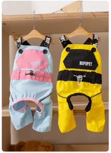 Wasserdichter winddichter Haustier Hund Overall gefüttert warme Welpen Kleidung Outdoor