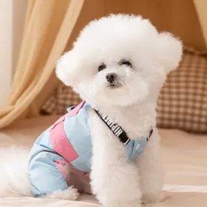 Wasserdichte Hundelatzhose Windbreaker Winter Haustier Kleidung für kleine Hunde draußen