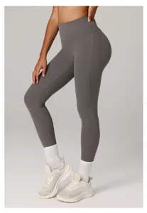 Leggings da yoga a vita alta donna dimagrante sport fitness corsa allenamento.
