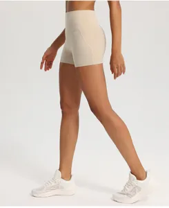 Pantaloncini yoga vita alta push-up da donna, collant fitness corsa sportivi attillati.
