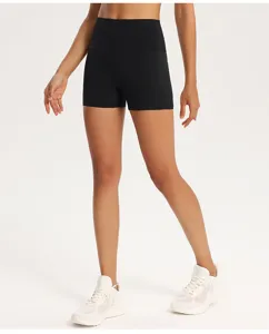 Pantaloncini yoga vita alta donna fitness corsa stretti pantaloncini sportivi palestra