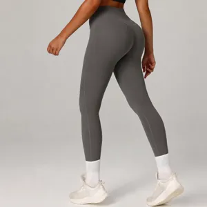 Pantaloni da Yoga a Vita Alta Push-Up da Donna Leggings Sportivi Elastici per Fitness Palestra Corsa Pilates