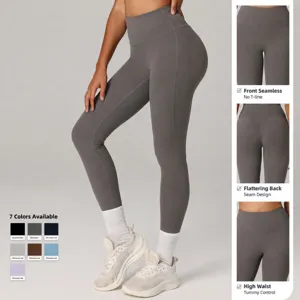 Pantaloni da Yoga a Vita Alta Push-Up Leggings Sportivi senza Cuciture per Fitness