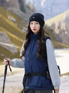 Autumn winter fashion outdoor hiking woolen beanie hat with cute embroidered peak design for women.