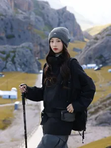 Autumn winter Korean fashion ear protection beanie women outdoor mountaineering wool cap