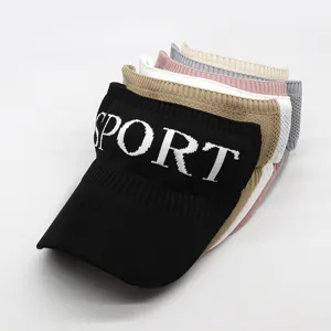 Sombrero de visera solar tejido gorra de béisbol deportiva transpirable protección solar verano