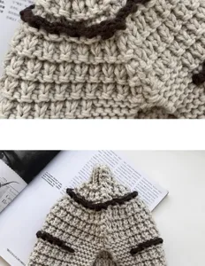 Handmade knit beanie hat autumn winter warm cozy casual cute slouchy headwear chic