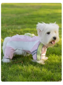 Wasserdichter Hunde Winteroverall, warmer vierbeiniger Welpenmantel fuer kleine Hunde.